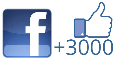 Plus de 3000 J’aime sur Facebook France